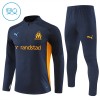 Olympique de Marseille Trainings Sweatshirt Quarter-zip 2024-25 Grijze - Kids